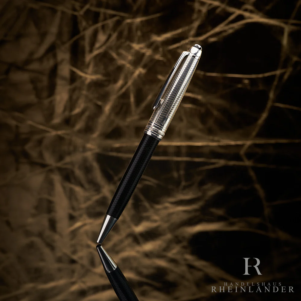 Montblanc Solitaire 925er Silber Doué Barley Classique Kugelschreiber ID 105223 - Image 2