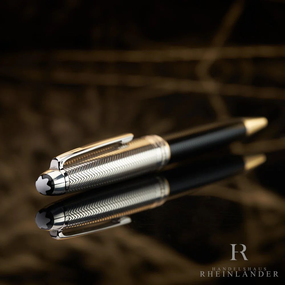 Montblanc Solitaire 925er Silber Doué Barley Classique Kugelschreiber ID 105223 - Image 3