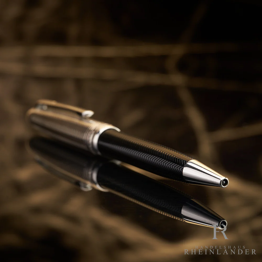 Montblanc Solitaire 925er Silber Doué Barley Classique Kugelschreiber ID 105223 - Image 4