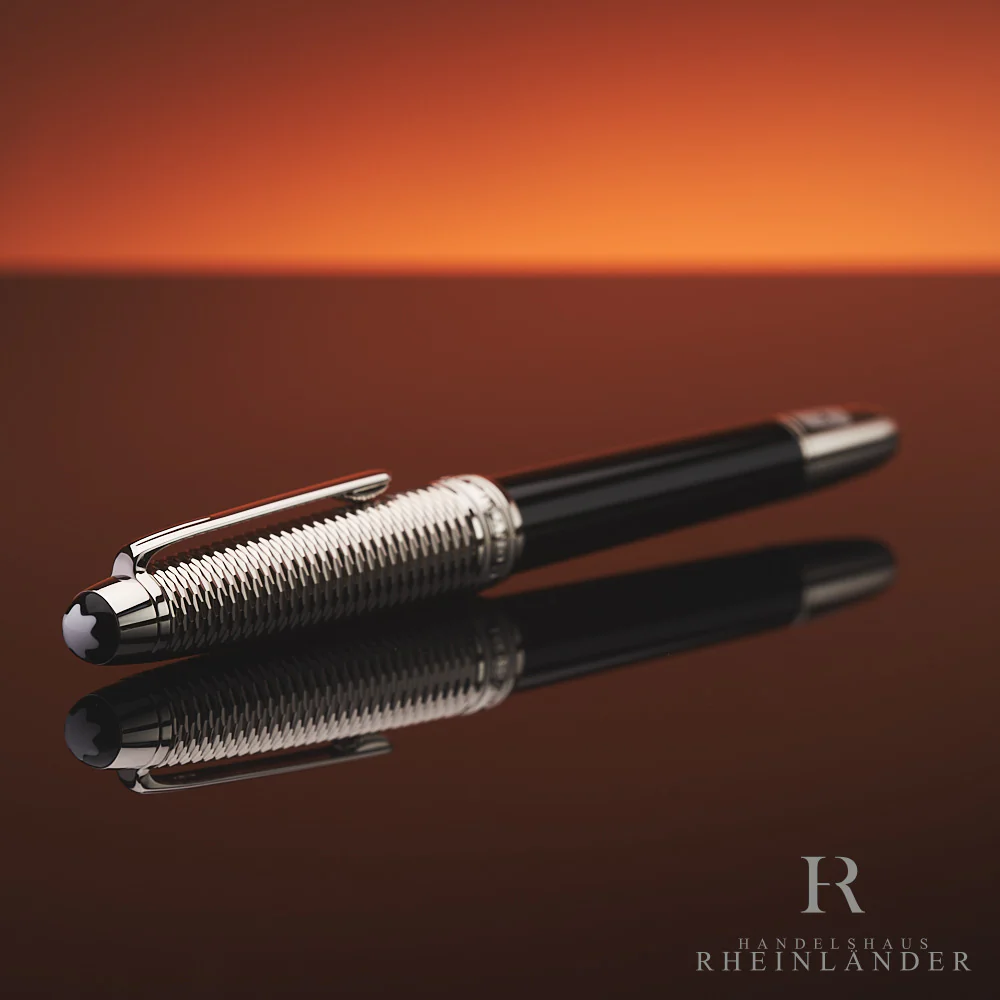 Montblanc Meisterstück Solitaire Doué Geometry Classique Fountain Pen ID 108078 - Image 2