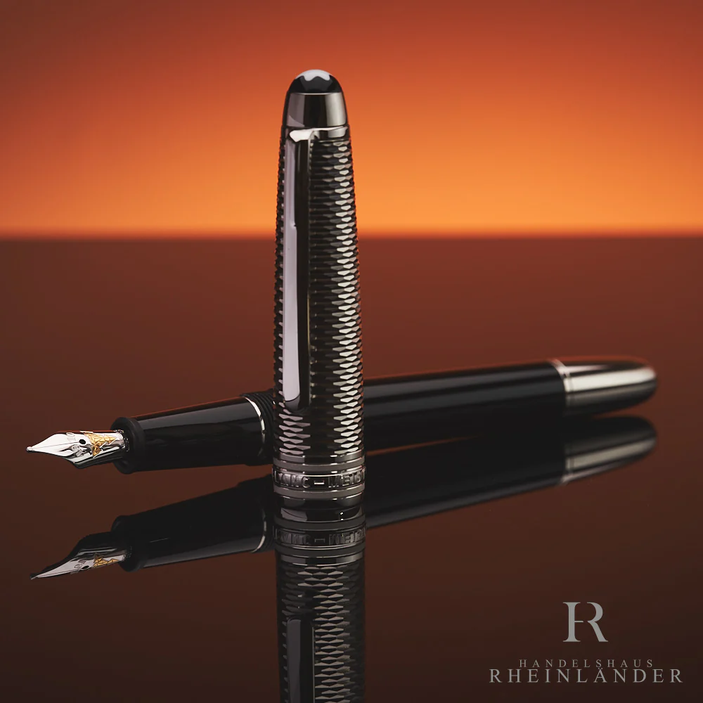 Montblanc Meisterstück Solitaire Doué Geometry Classique Fountain Pen ID 108078 - Image 5