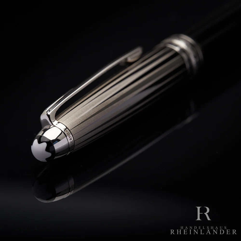 Montblanc Solitaire Doué Black and White Classique Fountain Pen ID 101404 OVP - Image 4