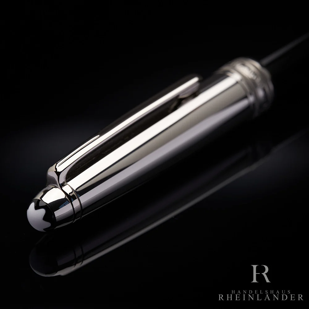 Montblanc Solitaire Stainless Steel Doué Classique Füllfederhalter ID 05013 OVP - Image 4