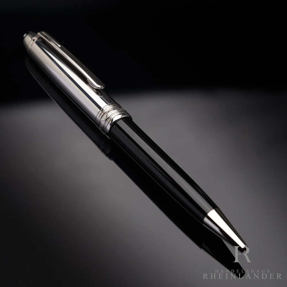 Montblanc Solitaire Stainless Steel Doué Classique Ballpoint Pen ID 05020 OVP - Image 2