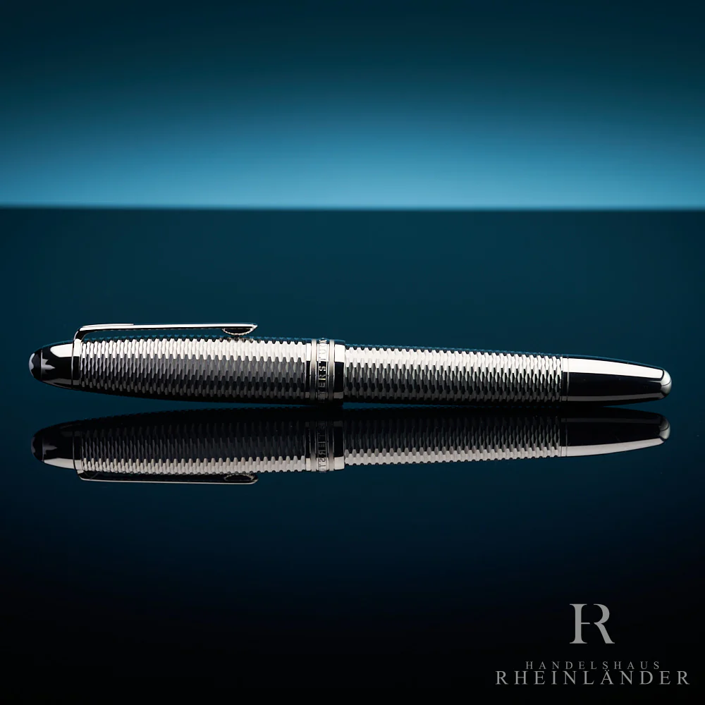 Montblanc Solitaire LeGrand Geometry Platinum Rollerball ID 132129-118098 - Image 3