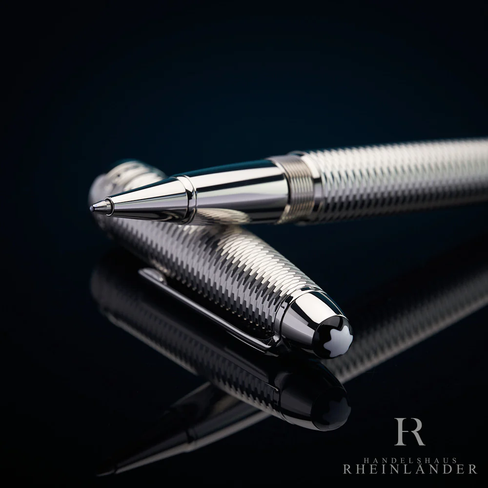 Montblanc Solitaire LeGrand Geometry Platinum Rollerball ID 132129-118098 - Image 6