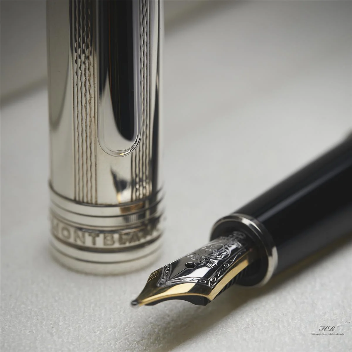 Montblanc Solitaire 925er Sterling Pure Silver Classique Füllfederhalter OVP - Image 5