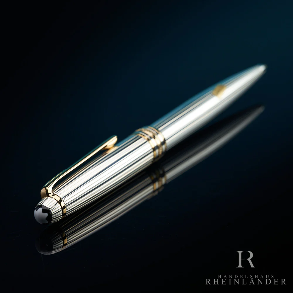 Montblanc Meisterstück Solitaire Pinstripe Silver Mechanical Pencil ID 1658 OVP - Image 4