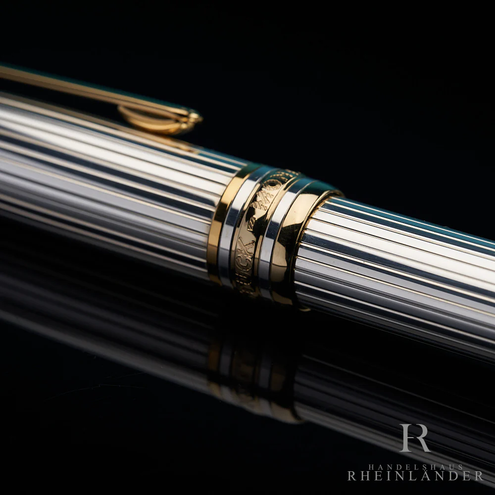 Montblanc Meisterstück Solitaire Pinstripe Silver Mechanical Pencil ID 1658 OVP - Image 5
