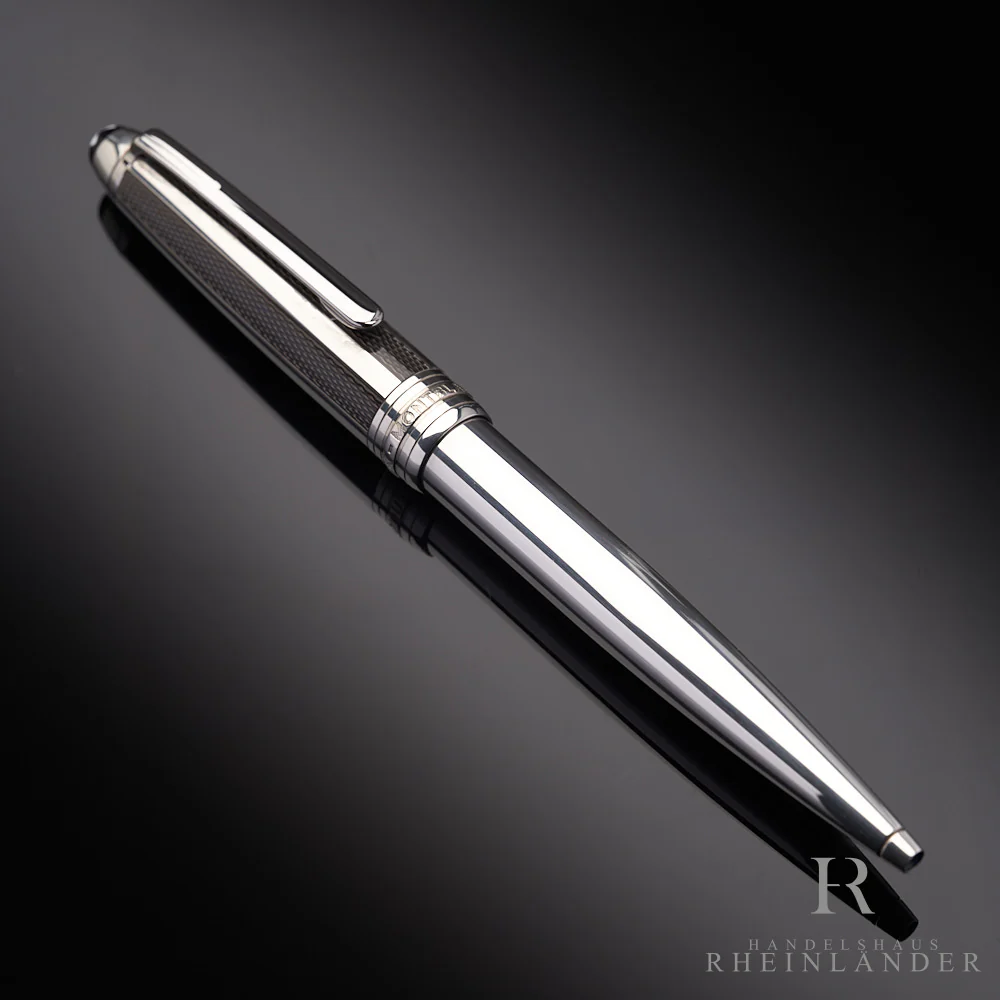 Montblanc Meisterstück Solitaire Silver Fibre Guilloche Classique Kuli ID 35998