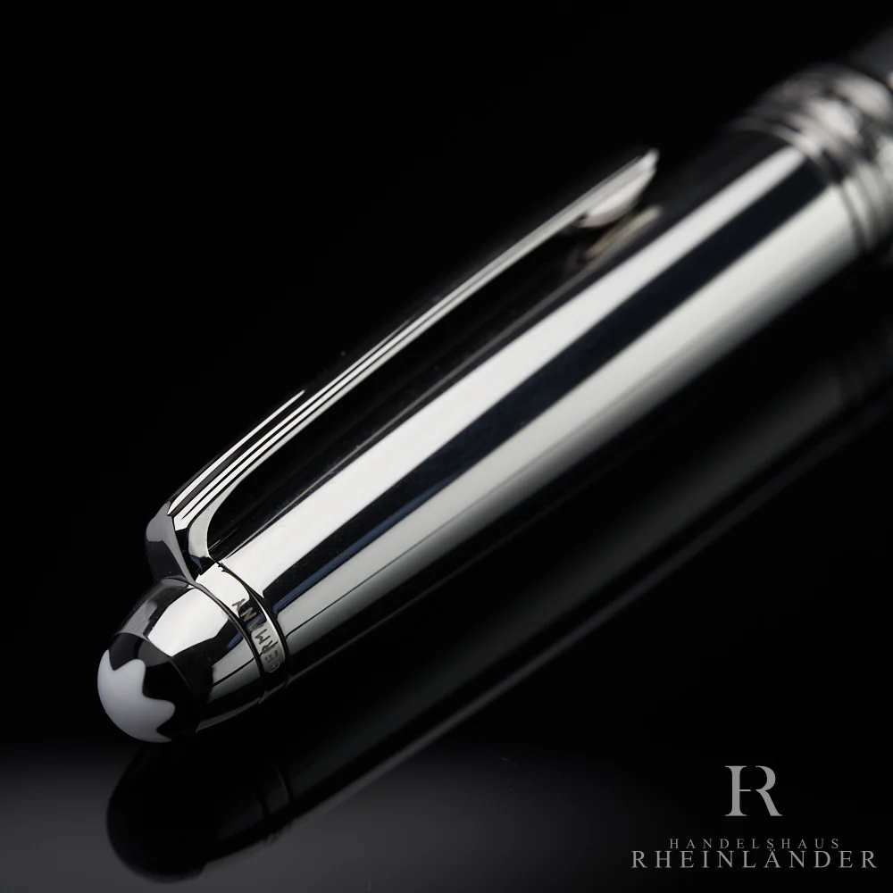 Montblanc Solitaire Stainless Steel Classique Rollerball Fineliner ID 23163 OVP - Image 5