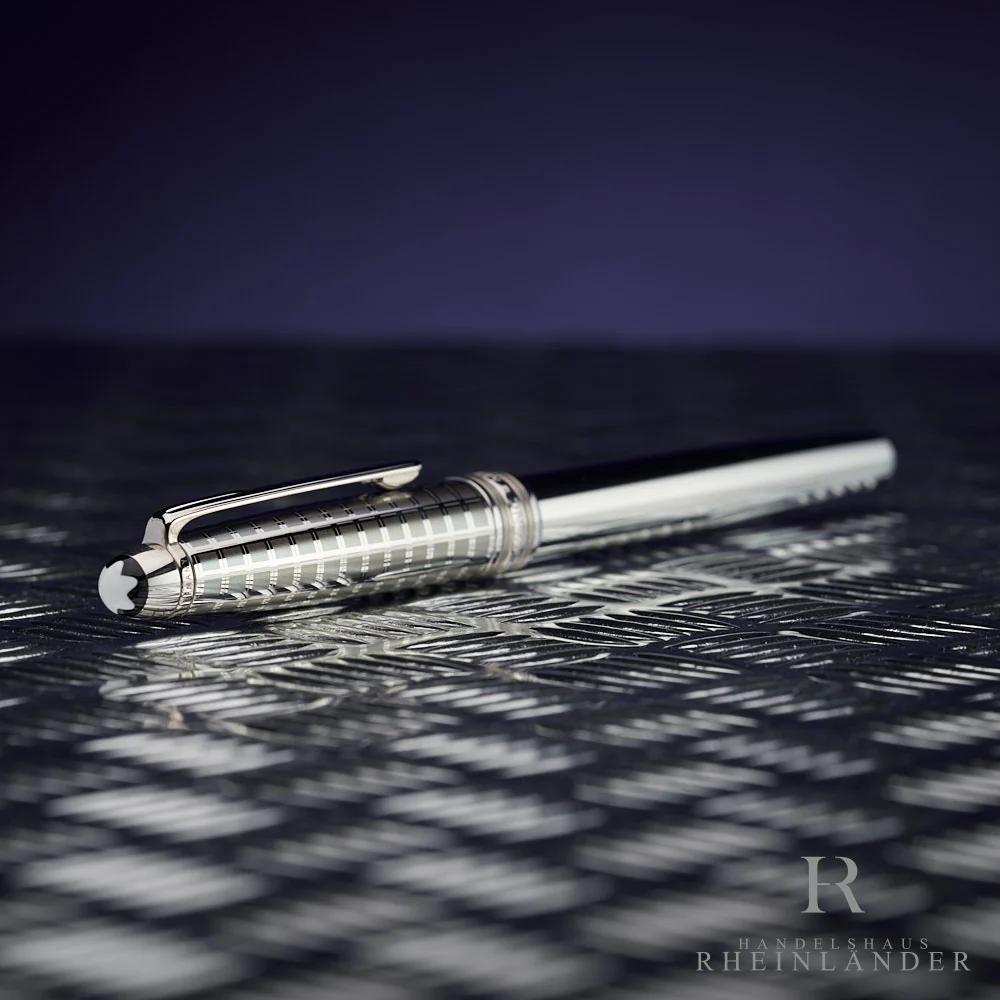 Montblanc Solitaire Stainless Steel II Classique Rollerball Fineliner ID 23863 - Image 3