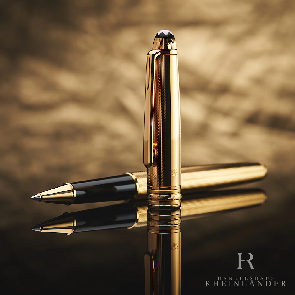 Montblanc Solitaire Classique Vermeil Vermeil Sterling Silver Rollerball  No 163 - Image 2