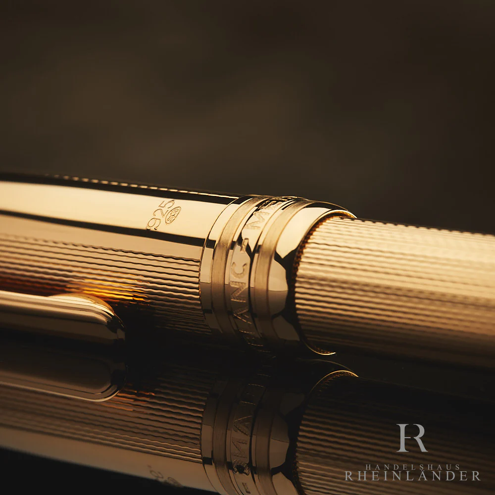 Montblanc Solitaire Classique Vermeil Vermeil Sterling Silver Rollerball  No 163 - Image 5