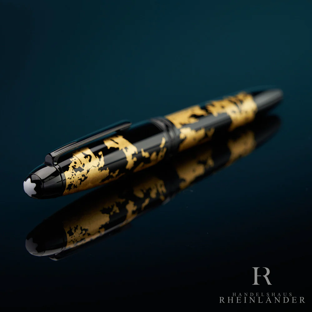 Montblanc Meisterstück Solitaire Gold Leaf Rollerball Fineliner ID 119689 OVP - Image 3
