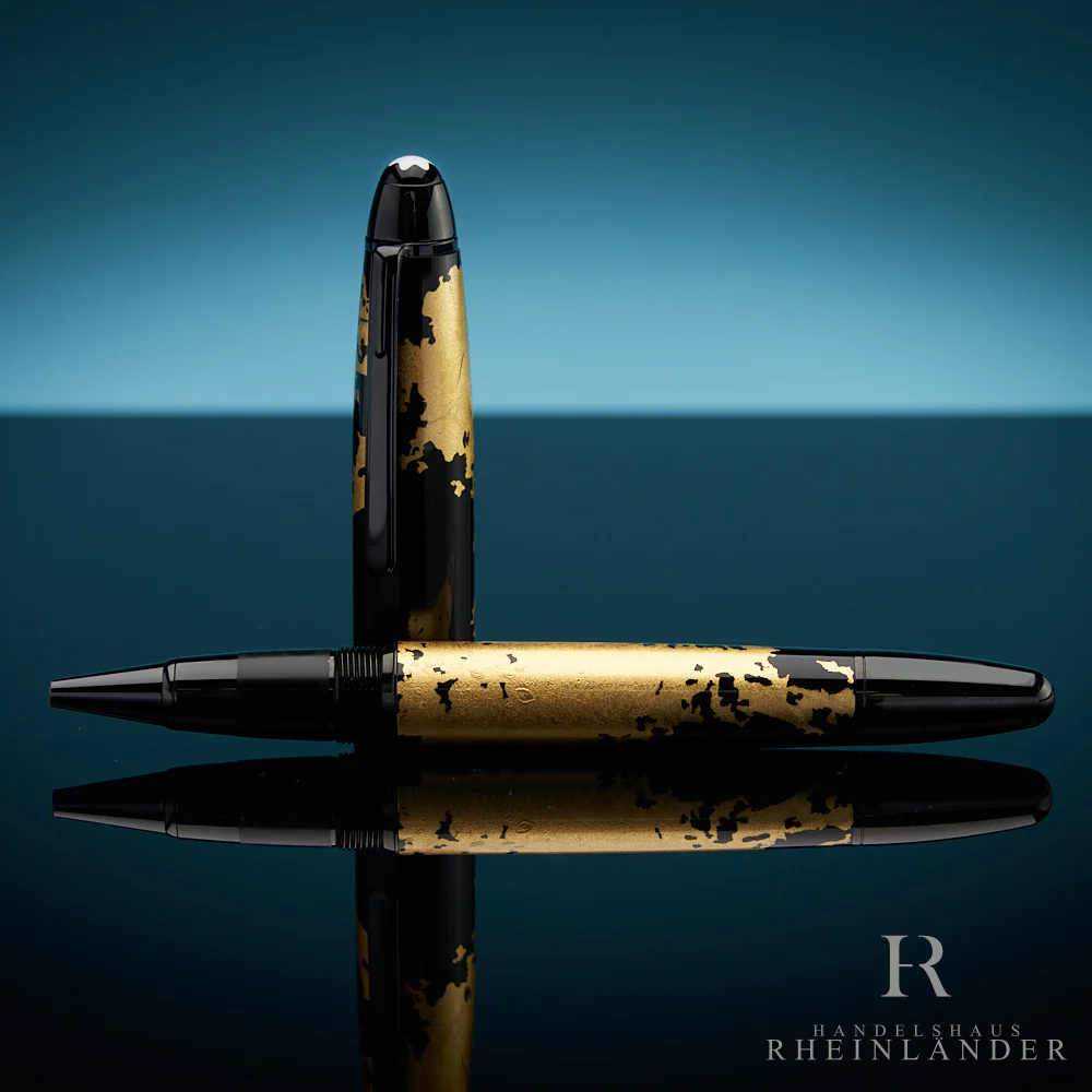 Montblanc Meisterstück Solitaire Gold Leaf Rollerball Fineliner ID 119689 OVP - Image 6