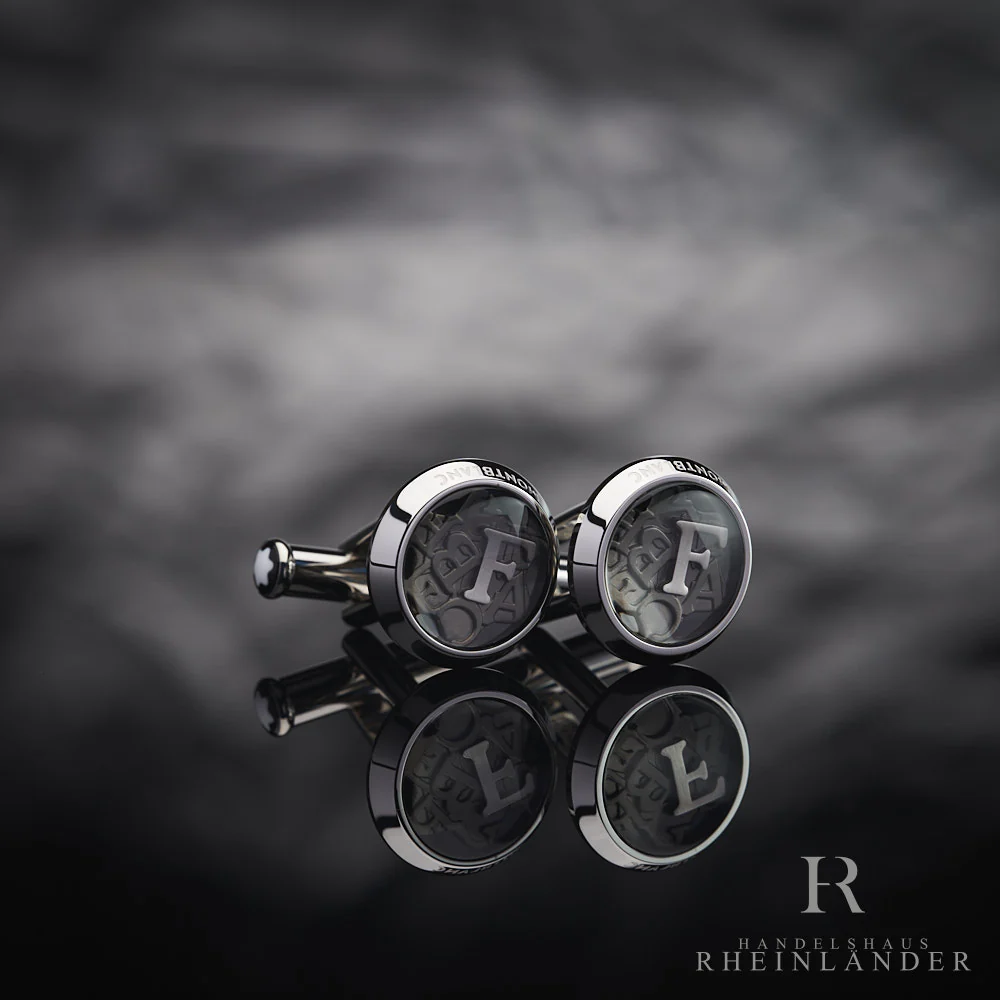 Montblanc Mens Accessories Cufflinks Grimm Brothers Stainless Steel ID 129497 - Image 2