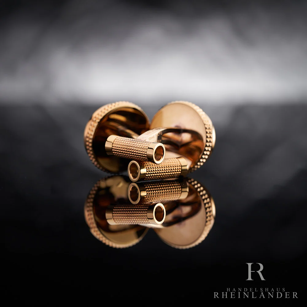 Montblanc Mens Accessories Cufflinks Stainless Steel Wire Swirls PVD ID 114780 - Image 3
