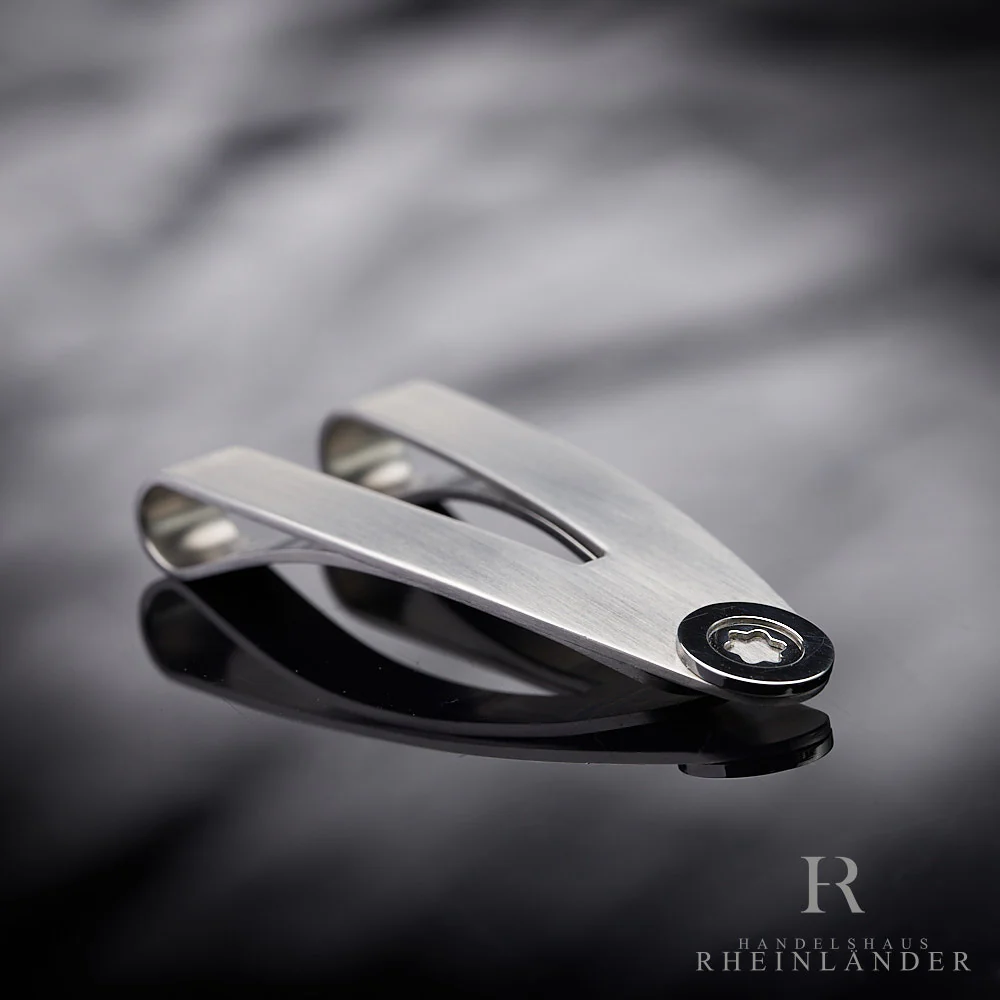Montblanc Mens Jewellery Key Accessories Money Clip Geldklammer Steel 9902 - Image 3