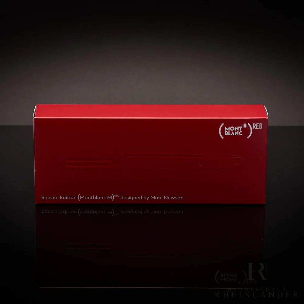 Montblanc M RED Line Marc Newson Kugelschreiber Special Edition ID 117601 OVP - Image 3