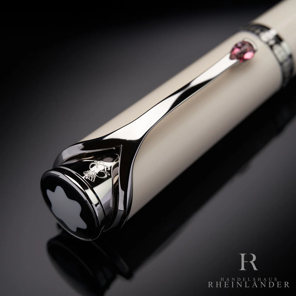 Montblanc Muses Line Princess Grace de Monaco Ivory Ballpoint Pen ID 111754 OVP - Image 4