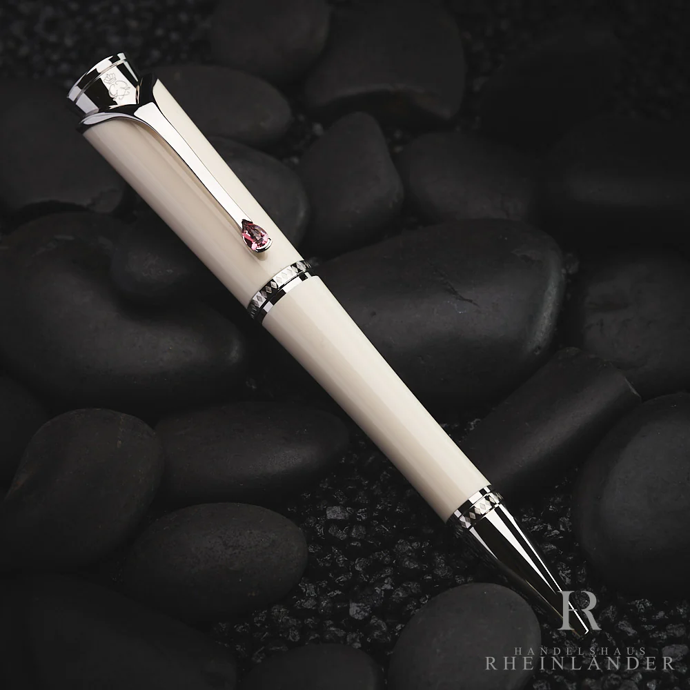 Montblanc Muses Line Princess Grace de Monaco Ivory Ballpoint Pen ID 111754 OVP - Image 5