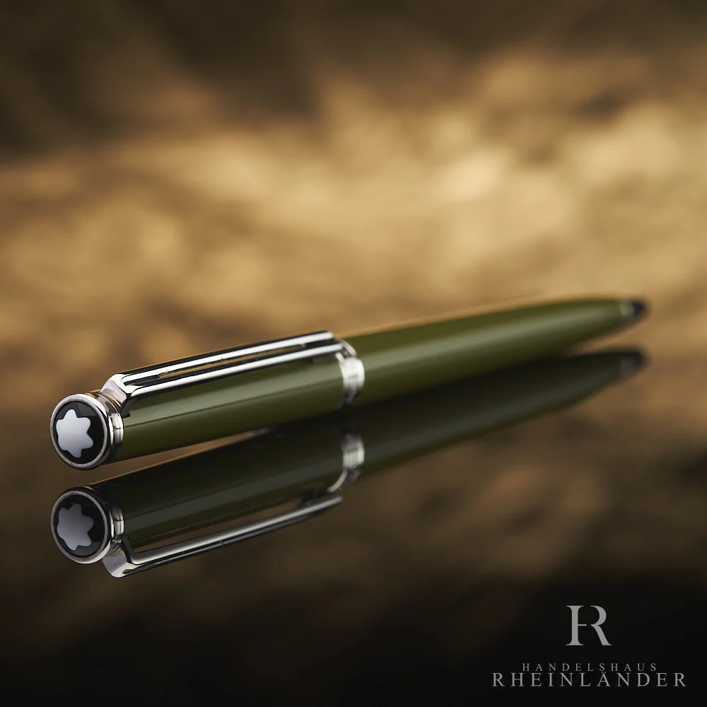 Montblanc Noblesse Oblige Olive Platinum Line Ballpoint Pen Kugelschreiber