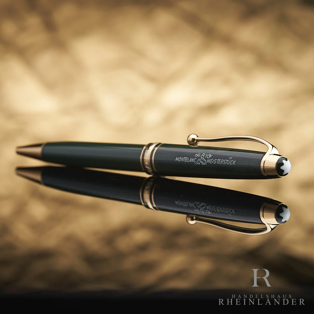 Montblanc The Origin Collection Classique Ballpoint Pen Green Resin ID 131344 - Image 2