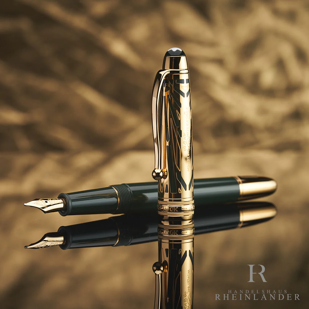 Montblanc Origin Collection Solitaire Doue Classique Fountain Pen Green 131350 - Image 2