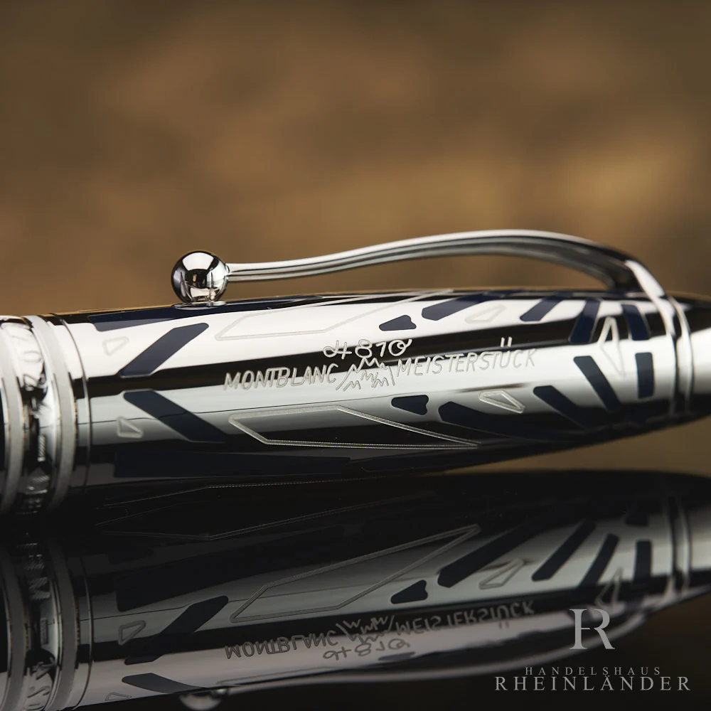 Montblanc The Origin Collection Solitaire Doue LeGrand Fountain Pen Blue 131346 - Image 4