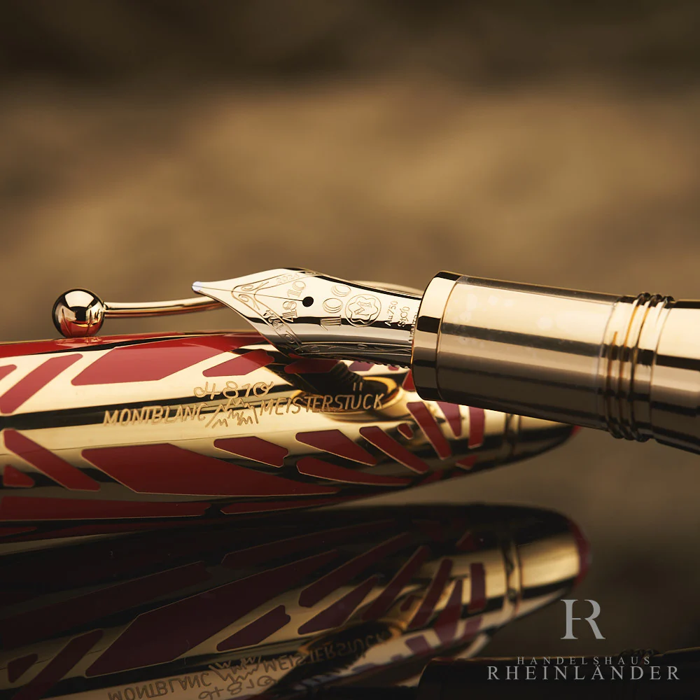Montblanc The Origin Collection Solitaire LeGrand Fountain Pen Coral ID 131354 - Image 7