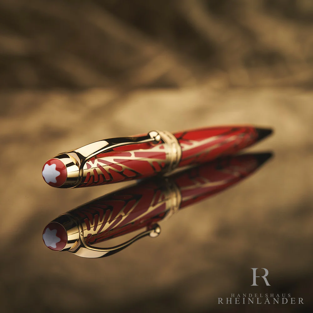 Montblanc The Origin Collection Solitaire Midsize Ballpoint Pen Coral ID 131356 - Image 2
