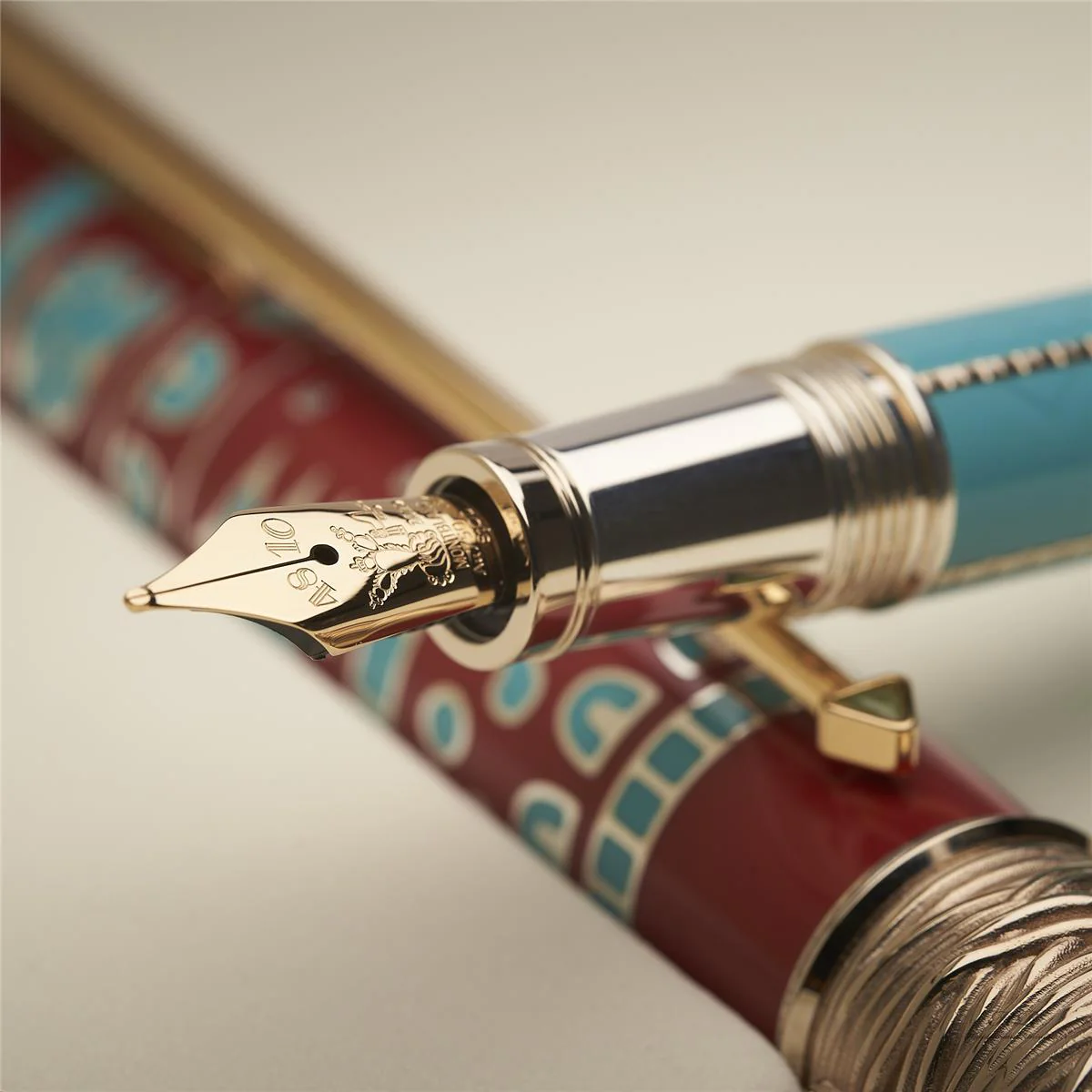 Montblanc Patron of Art Moctezuma Limited Edition 888 Fountain Pen ID 125468 OVP - Image 6