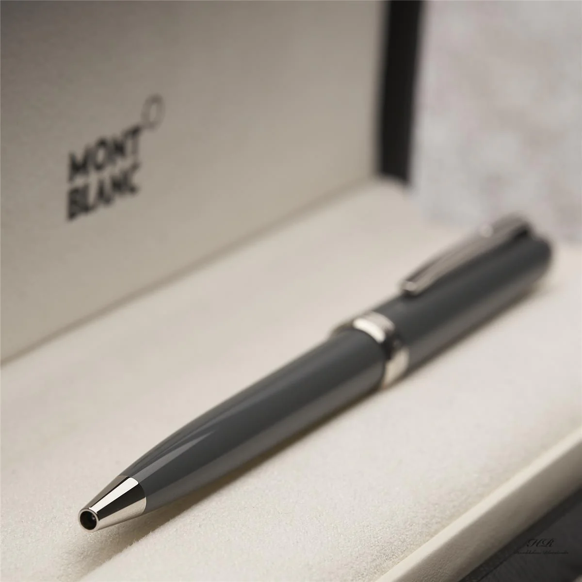 Montblanc Pix Collection Grey Platinum Line Grau Platin Kugelschreiber ID 116578 - Image 3