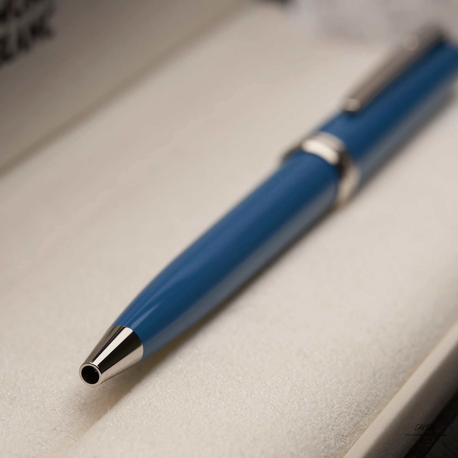 Montblanc PIX Collection Precious Resin Petrol Blue Kugelschreiber ID 119351 OVP - Image 3