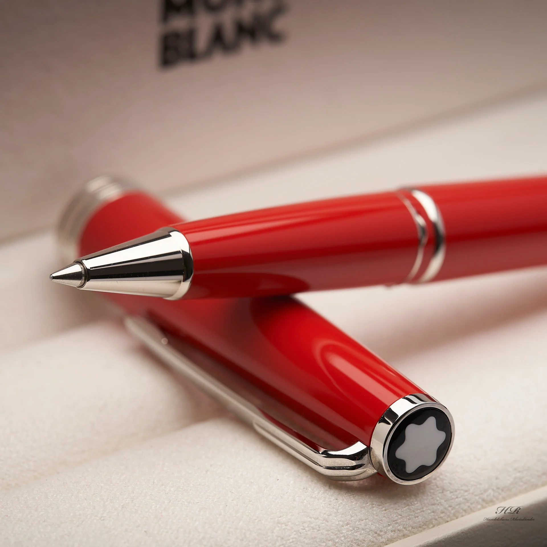 Montblanc PIX Collection Platinum Line Rot Rollerball Fine Liner ID 114813 OVP - Image 5