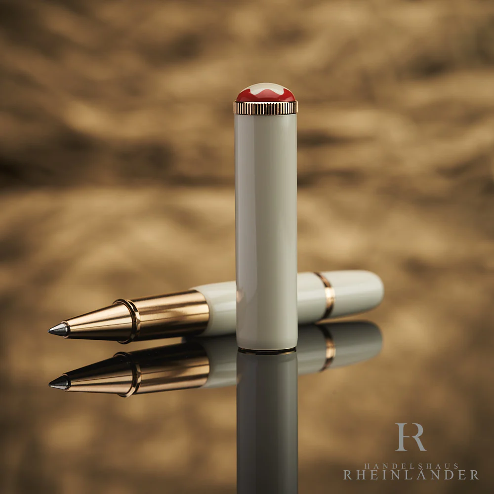 Montblanc Heritage Rouge et Noir Special Edition Baby Ivory Rollerball ID 128122 - Image 4