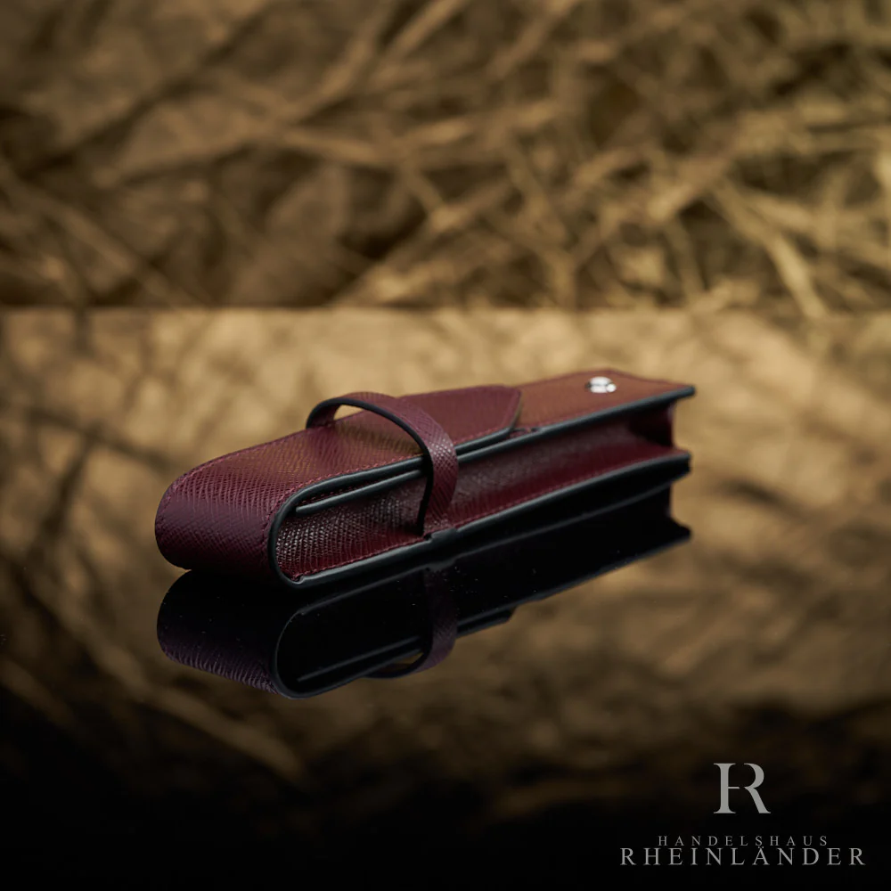 Montblanc Leather Goods Meisterstück Sartorial Pen Pouch Mosto Weinrot ID 131201 - Image 4