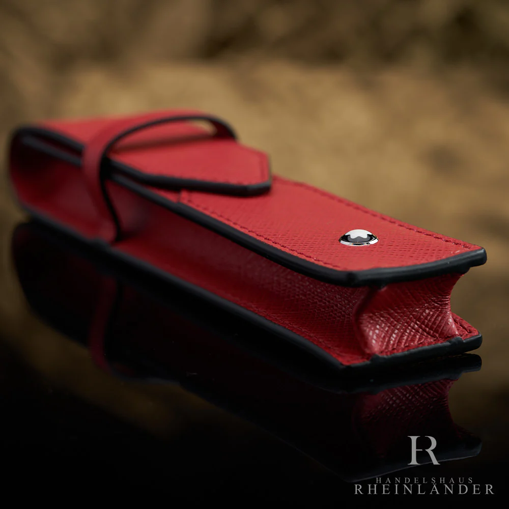 Montblanc Leather Goods Meisterstück Sartorial Single Pen Pouch Red ID 130835 - Image 2
