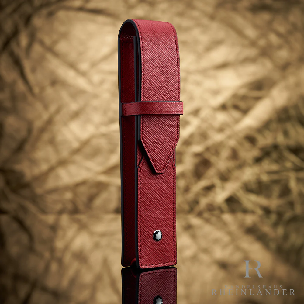 Montblanc Leather Goods Meisterstück Sartorial Single Pen Pouch Red ID 130835 - Image 3