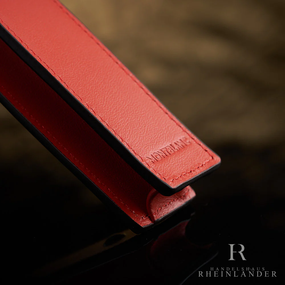 Montblanc Leather Goods Meisterstück Single Pen Pouch Coral Red ID 198335 - Image 5