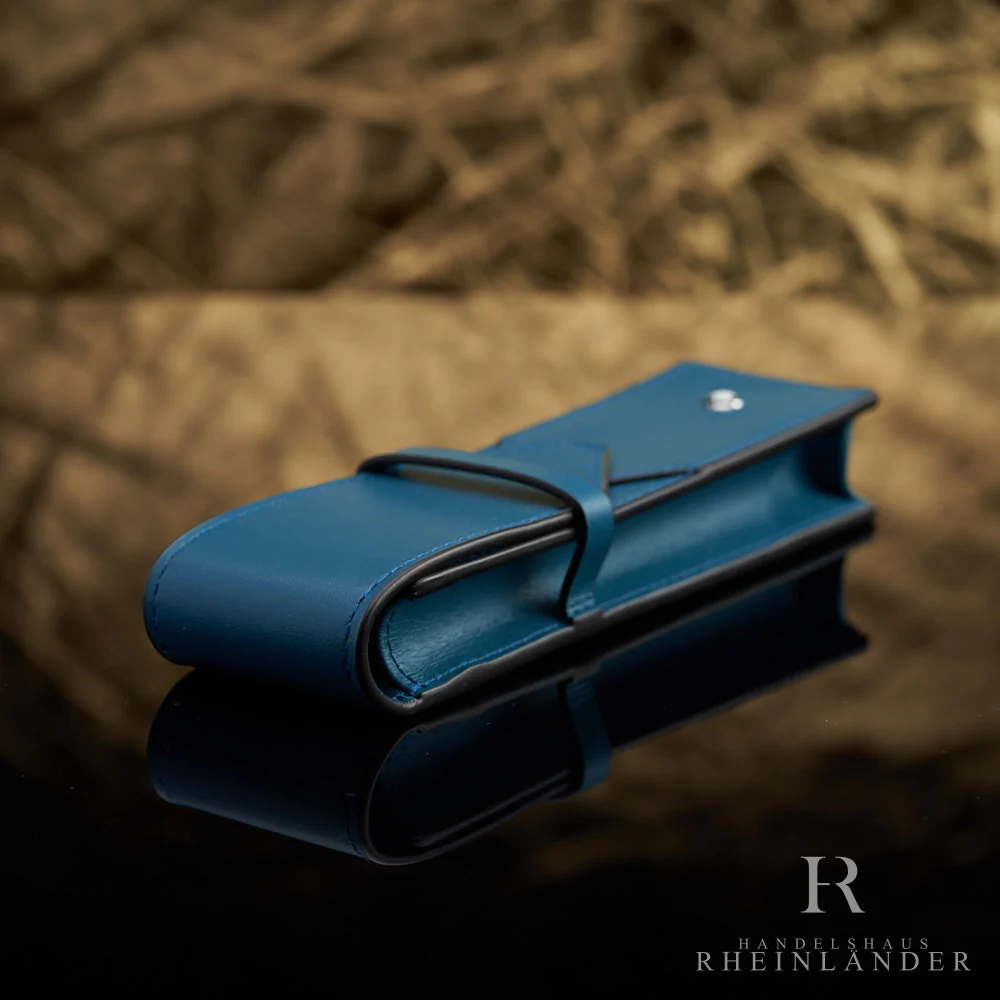 Montblanc Leather Goods Meisterstück Selection 2er Soft Pen Pouch Petrol ID 131273 - Image 4