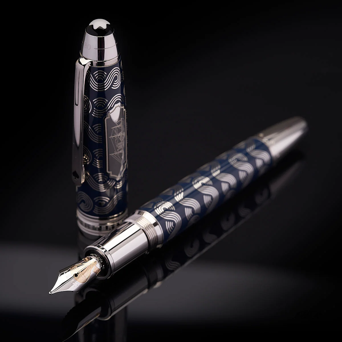 Montblanc Meisterstück Solitaire Around the World in 80 Days Fountain Pen 126353 - Image 3