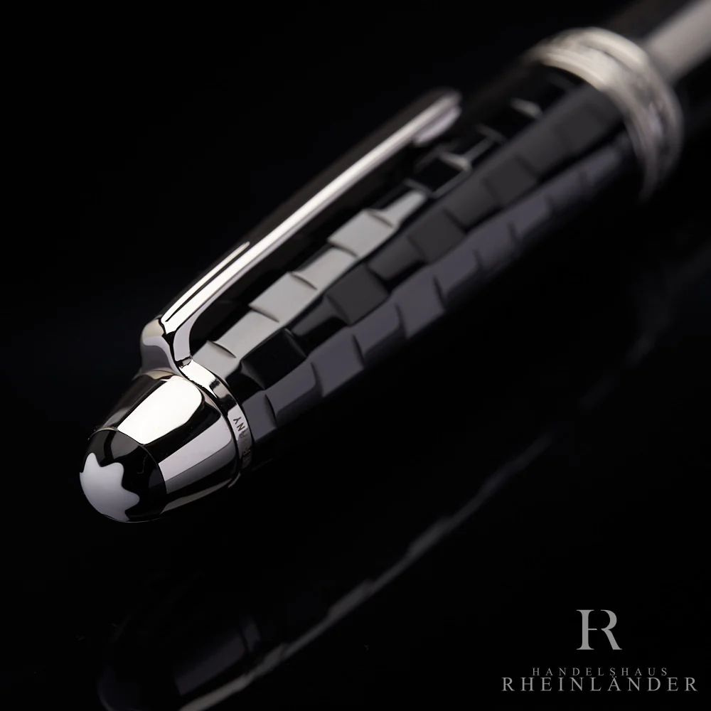 Montblanc Solitaire Ceramics Black Prisma Le Grand Füllfederhalter ID 103100 OVP - Image 4