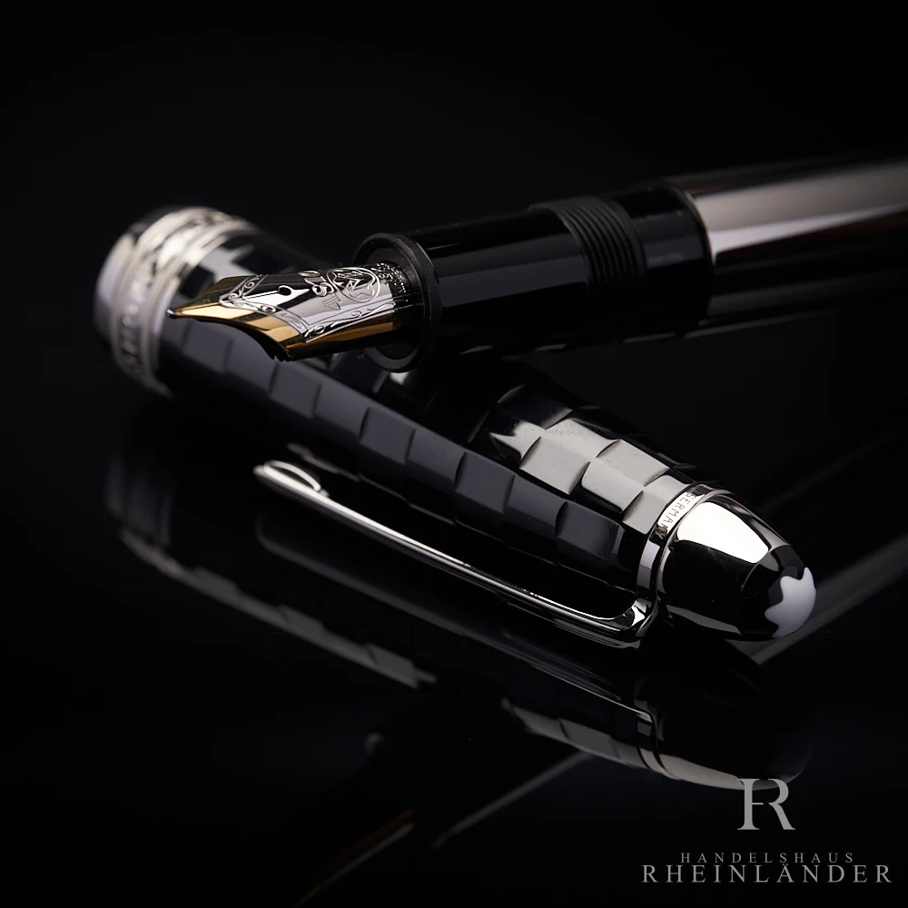 Montblanc Solitaire Ceramics Black Prisma Le Grand Füllfederhalter ID 103100 OVP - Image 6