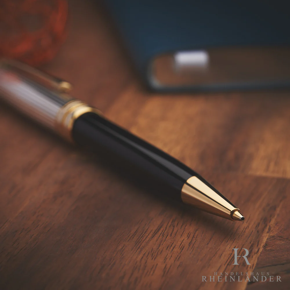 Montblanc Solitaire Doué 925 Sterling Silber Classique Drehbleistift ID 1651 OVP - Image 4