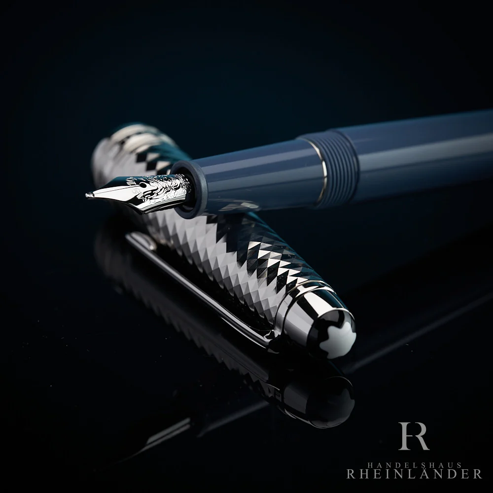 Montblanc Meisterstück Solitaire Doué Glacier No 145 Fountain Pen ID 129403 OVP - Image 2