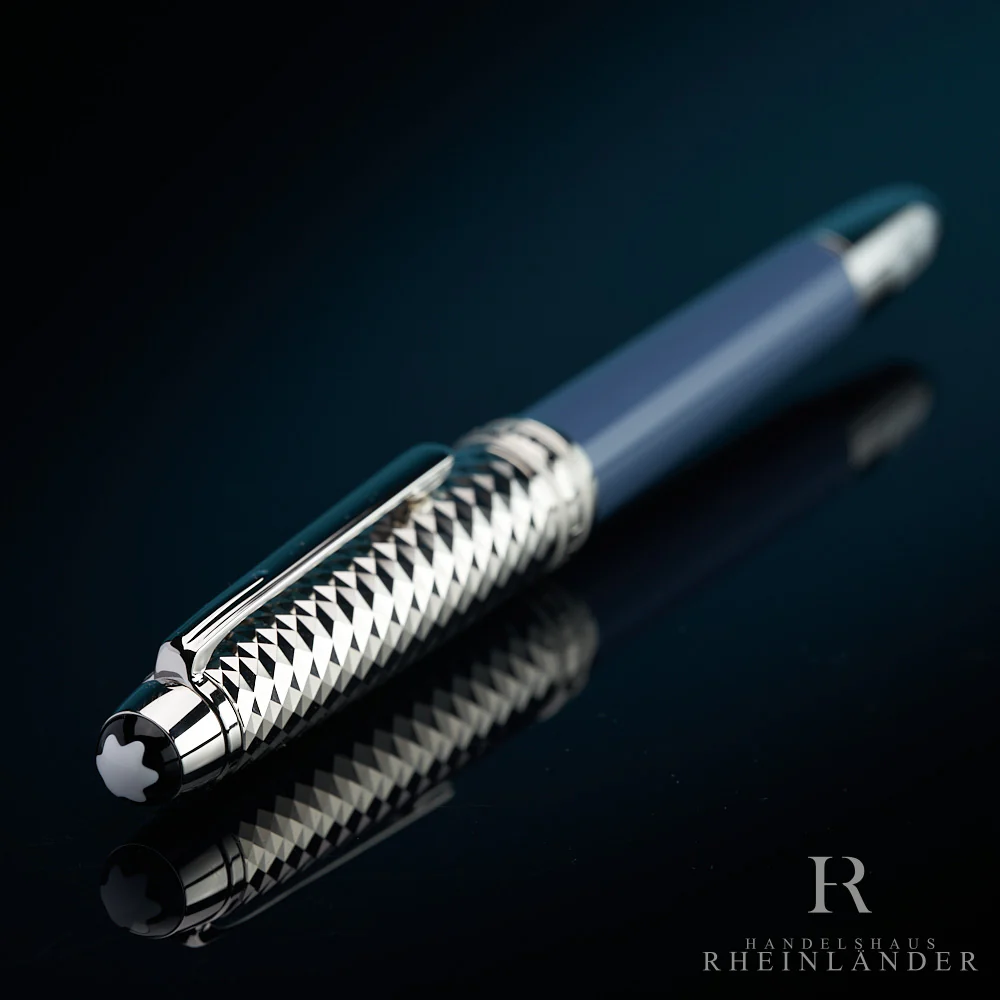 Montblanc Meisterstück Solitaire Doué Glacier No 145 Fountain Pen ID 129403 OVP - Image 3