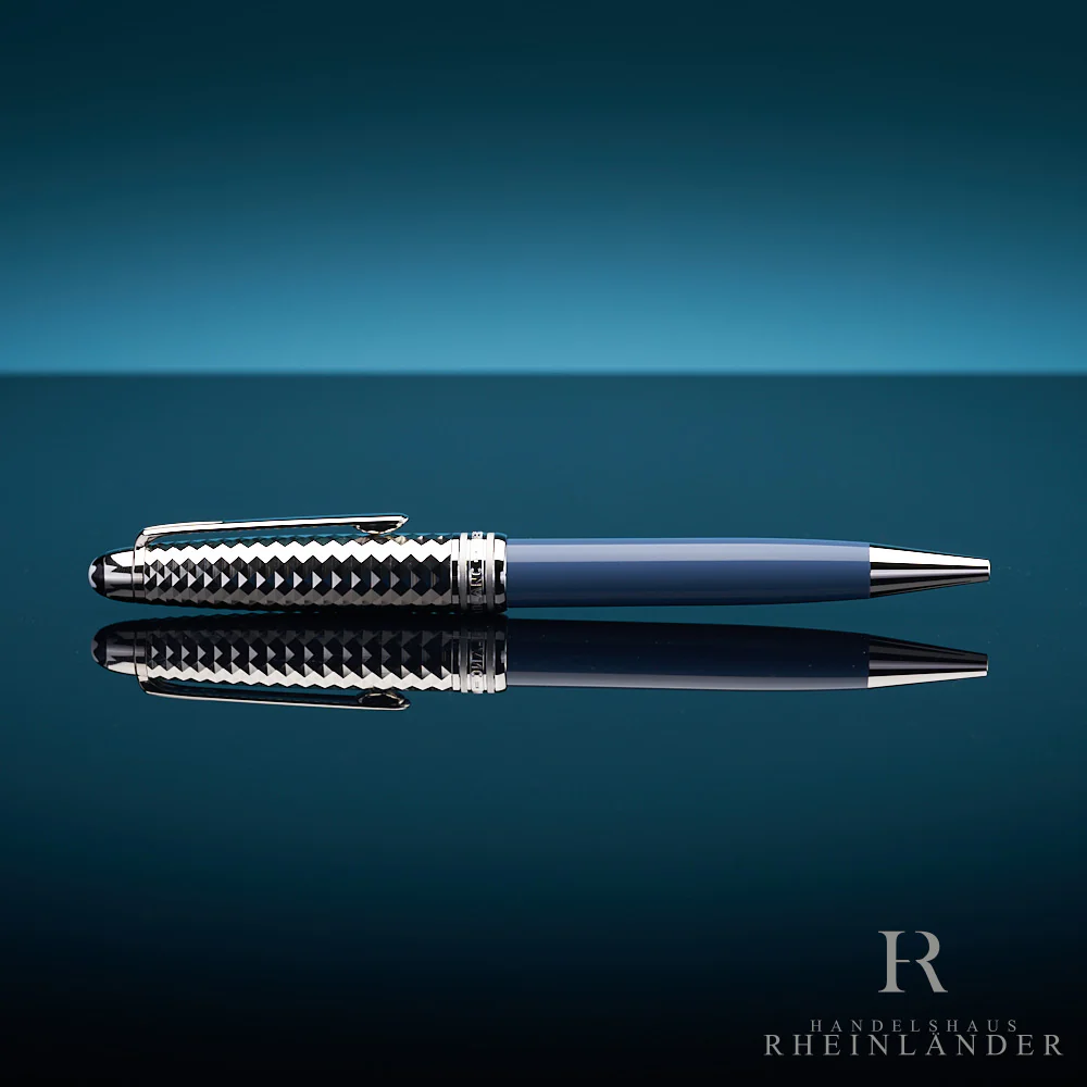 Montblanc Meisterstück Solitaire Doué Glacier Ballpoint Pen Blue ID 129405 OVP
