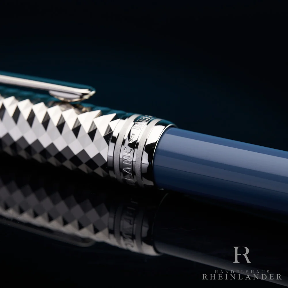 Montblanc Meisterstück Solitaire Doué Glacier Ballpoint Pen Blue ID 129405 OVP - Image 4